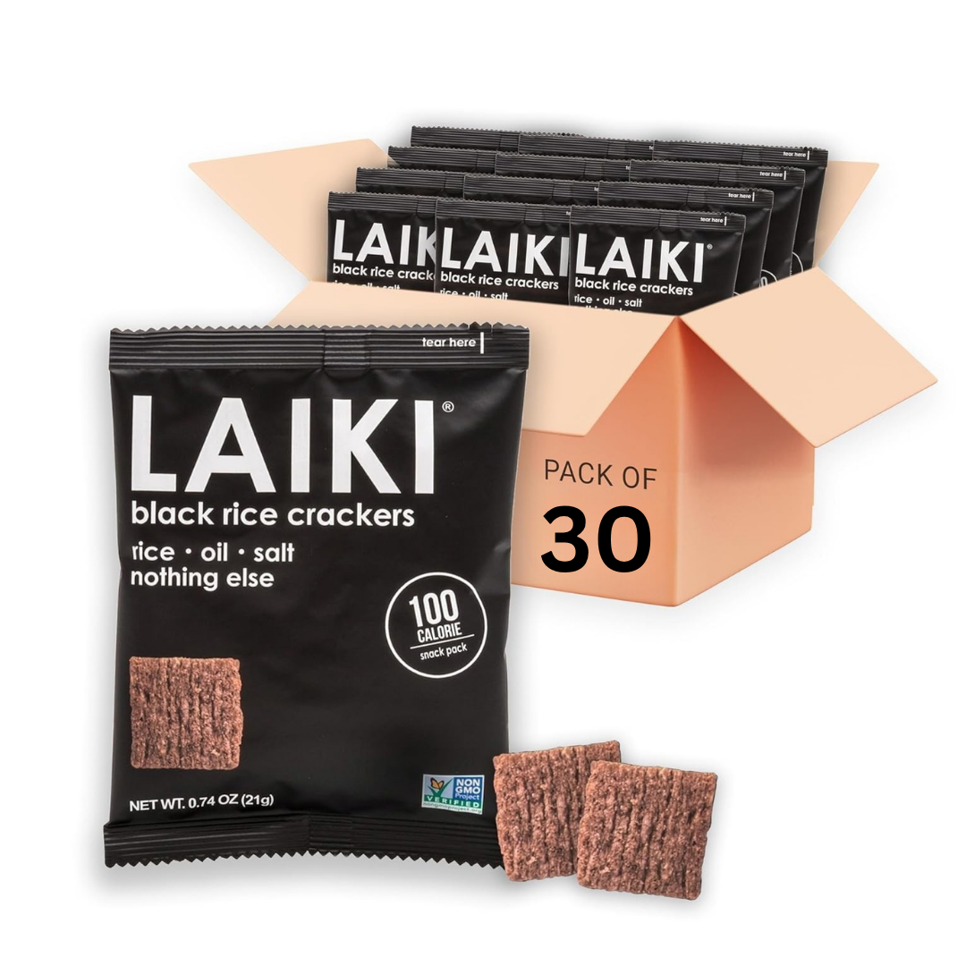Black Rice Crackers – LAIKI Crackers